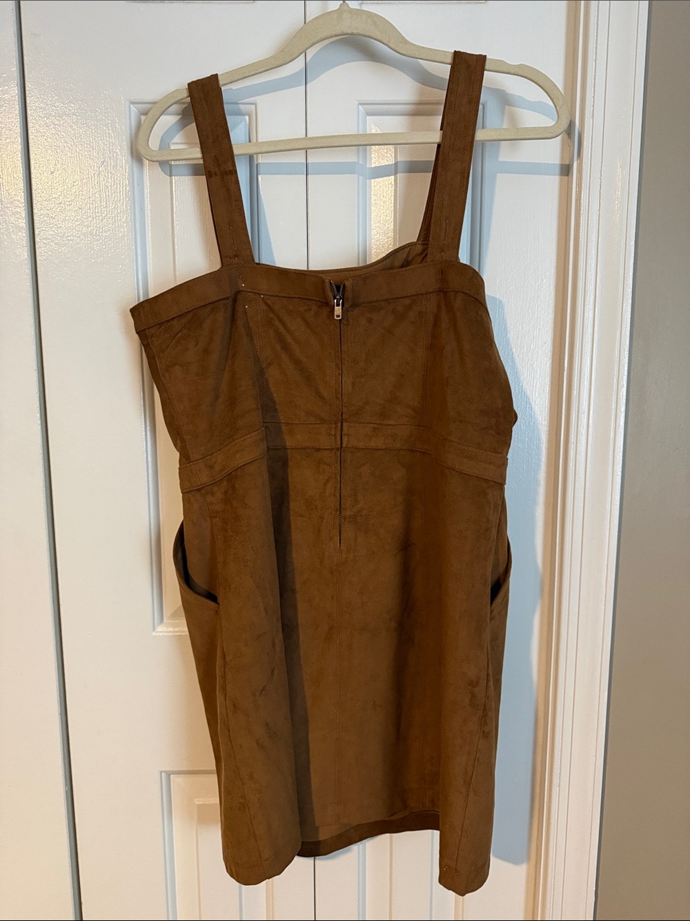 Abercrombie & Fitch Brown Suede-Look Sleeveless Mini Dress - Picture 4 of 4